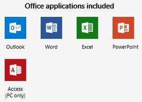 What applications are included in Office?